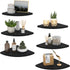 HORLIMER Floating Corner Shelf Wall Mount, Set of 6 Rustic Wood Corner