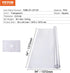 54 54 Inch 2.0 mm, VEVOR Plastic Table Cover, x Clear Square PVC Desk Mat Protector, Waterproof & Easy Cleaning Pad