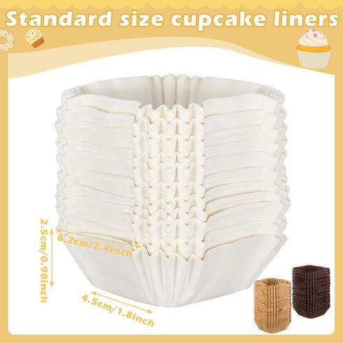 Uiifan 1200 Pcs Square Cupcake Liners 1.77"x1.77" Square Brownie Baking Cups Pan Liners Disposable Greaseproof Paper Cupcake Liners for Wedding Graduation Baby Shower Birthday Party Supply(Stylish) by Uiifan