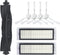 LICHIFIT Sweeping Robot Roller Brush and HEPA Filter Cleaning Cloths for 360 S5 S7 Vacuum