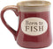 "Born To Fish" Coffee Mug - Great Fishing Gift with Fisherman's Serenity Prayer