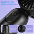 Portable Mini Fan 3-Pack, Handheld Personal Small Fan with 3-Speed, USB Rechargeable Battery Operated, Black