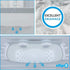 SlipX Solutions Power-Lock Shower Organizer Caddy with Suction Cups, Holds Up to 22lbs for Shampoo & Soap