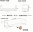Fliqor Closet, 2 Pack Expandable Hanging Shoe Rack for Retractable Metal Under Shelf Rack, Adjustable Under Cabinet