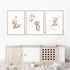 Baccone 12x16x3 Inch Bear Nursery Wall Art Decor Teddy Bear Wall Art Baby Girl Canvas Wall Decor Pink Pictures Balloon