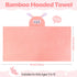 3 27.5 50 Inch 3-10 Moukeren Pcs Hooded Towel for Kids x Large Toddler Baby Bath Towel Coral Fleece Soft Absorbent Kids