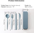 Plastic Travel Utensils, 4 Sets Camping Cutlery, Portable Reusable Utensils Set with Case for Picnic, Travel, Camping