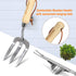 WORKPRO 7 Piece Garden Tools Set, Heavy Duty Stainless Steel with Wooden Handle, Gardening Gifts