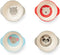 Red Rover Animal Bamboo Kid's Bowls, Multicolor Set of 4
