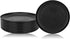 Set of 8 Black Plastic Dinner Plates, 9.75-inch, Microwave/Dishwasher Safe, BPA Free
