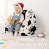 2-in-1 1-3Cow QIUODO Toddler Chair with Faux Rabbit Fur Foldable Kids Couch, Soft Sofa for Reading, Bedroom or Playroom