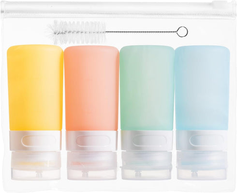 MICEBAY Condiment Squeeze Bottles for Sauces, 2-oz Mini Silicone Salad Dressing Container