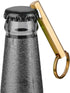 2PCS Solid Brass Keychain Beer Bottle Opener - Handcrafted Brass Copper Key Rings (KPQ-502L), Small Gold