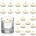 Nuanchu 20 Pcs Small Unscented Floating Candles, 1.5 Inch Centerpieces for Wedding Party and Home Decor (White)