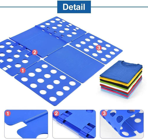 BoxLegend T Shirt Folding Board - T Shirt Clothes Folder Laundry Organizer Easy and Fast for Kid and Adult to Fold