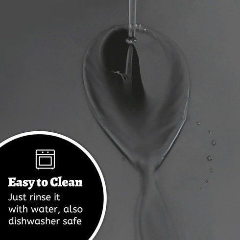 PIVBY Silicone Mat - 18.9 x 11.8" Black Coffee Maker Accessory with Lip for Automatic Machines