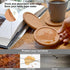 Natural Round Cork Coasters for Drinks, Absorbent Heat and Water Resistant Reusable Durable Saucers (4 PCS)