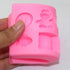 9-Cavity Silicone Cartoon Fondant Mold for Cake Decorating, Candy Making, and Resin Crafts - Chocolate and Gum Paste