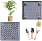 UoeRing 2 Pack-Square Plant Caddy with Hidden Wheels 11 Inch Heavy Duty Rolling