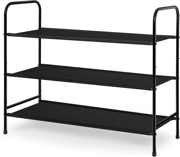 MAX Houser 3 Tier Free Standing Shoe Rack, Metal Shoe Storage Shelf