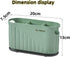 Kitchen Cutlery Drainer Utensil Holder Cutlery Storage Box Wall-Mounted Tableware Storage Holder Utensil Caddy Flatware Organizer Countertop (Green) by Jaugufiy