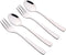 Begale 12-piece Stainless Steel Tea Spoons and Tasting Forks, 6 Tasting Forks + 6 Teaspoons