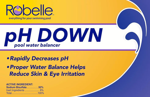 5-Pounds Robelle Premium pH Down for Pools, Concentrated Sodium Bisulfate, Made in USA