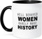 3dRose "Well Behaved Women Rarely Make History" Mug, Black, 11 oz