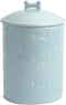 Park Life Designs Dog Treat Jar - Ceramic Dog Treat Container 1.4 Qt (Manor Blue)