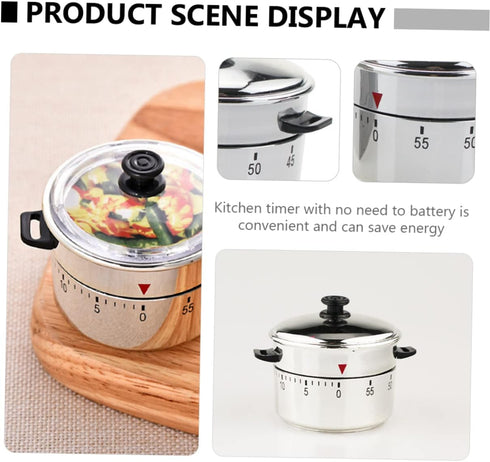 pressure cooker timer cooking pot loud bell novelty kitchen timer homework timer tea kettle shaped timer animal cooking timer sports timer clock plastic student reminder household by Hoement