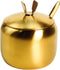 Stainless Steel Sugar Bowl Spice Jar Storage Pot with Lid and Spoon