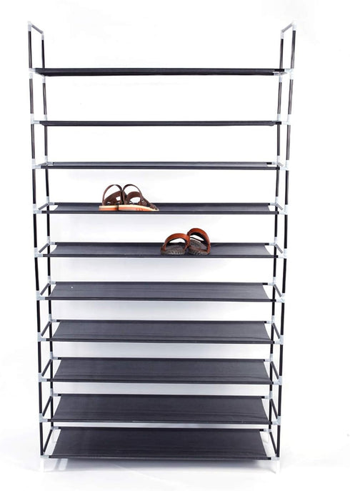 Acedas 10 50 Closet, Tiers Shoe Rack Pairs, Space Saving Shoe Shelf, Non-Woven Fabric Tower Cabinet Perfect