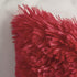 MIULEE Luxury Faux Fur Throw Pillow Cover - Pack of 2, Deluxe Winter Decorative Cushion Cover 18x18 Inch Red