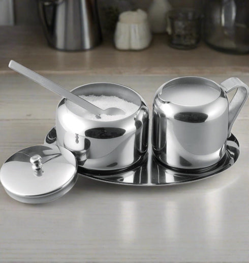 Cuisinox Stainless Steel Cream and Sugar Set, 5-Piece