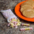 Home-X Letter Stamps for Cookies & Fondant - 96 Piece Cookie Stamp Set, Alphabet, Numbers & Symbols, DIY Embosser, Pink