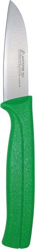 MATTSTONE HILL 3.15 Inch Paring Knife, Premium Stainless Steel Small Kitchen Utility Knife with Green Handle