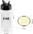 TUZAZO 3 oz Clear Plastic Spice Jar with Shaker Lids and Labels, Empty Spice Jars Bottles Plastic Seasoning Containers for Storing Spice, Herbs and Seasoning Powders (24 Pack)