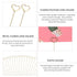 Tinsow 30 Pcs Metal Floral Place Card Holder, 13.4 Inch Heart Shape Flower Picks Clip for Floral Arrangement, Golden