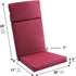 Comfortable Adirondack Chair Cushions - High Density Foam for High Back Outdoor Rocking Chairs