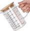 500ml Heat Resistant Glass Measuring Cup, Clear Glass Drinking Container with V