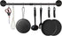34.3 Inch Industrial Pipe Pot Bar Rack, 15 S Hooks, Rustic Iron Pots and Pans Hanging Rail, Wall Mounted Organizer,