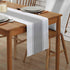 Futuregrace 72 inches Grey Table Runners Stripes Table Runner Dresser Scarves Long,Non Slip Modern Decortaive Table
