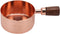 Rose Gold Stainless Steel Sauce Pan with Wooden Handle, 1/3 Cup Capacity