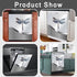 Dishwasher Magnet Cover Kitchen Decor, Silver Stainless Steel Dragonfly Pattern Vinyl Decal, 23 W x 26 H
