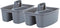 Mighty Tuff Rough and Rugged All-Purpose Cleaning Caddy, Grey/Black, 2 Count (CD0170)