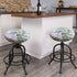 Levoberg 4 Pack 13-20inch #5 Stool Cover Round Printed Bar Stool Seat Slipcover Stretch Rolling Stool Cover