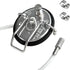 Corny Carbonation Keg Lid, Ball Lock Keg Lid with Diffusion Stone, Pressure Relief Valve, Clamp and Tube for Homebrew
