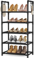 LANTEFUL 5 Tiers Shoe Rack 12-15 Pairs Boots Organizer Storage Sturdy Narrow