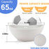 Wheat Straw Bowls Set of 2,Unbreakable Salad Bowls,Plastic Bowls Dishwasher & Microwave Bowls,Sturdy and Stackable Kitchen Bowls for Serving,Oatmeal.White by Wrova