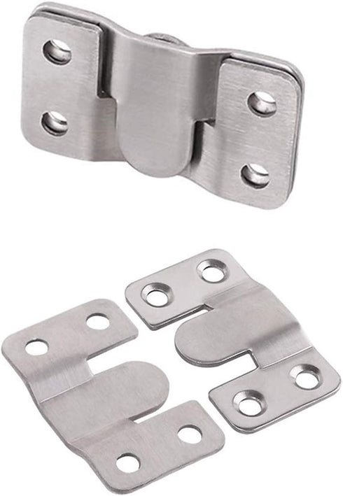 LIKERAINY Heavy Duty Large Metal Flush Mount Brackets - Sectional Interlocking Connector for Furniture, 20 Pairs